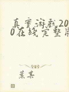 真实游戏2000在线完整版免费观看