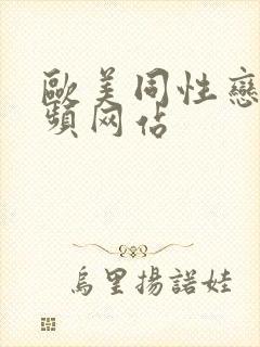 欧美同性恋男视频网站