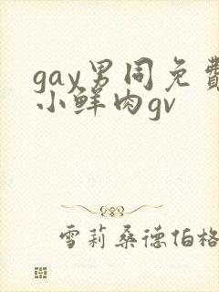 gay男同免费小鲜肉gv