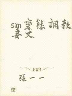 sm变态调教人妻文