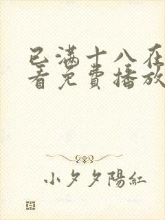 已满十八在线观看免费播放电视剧全