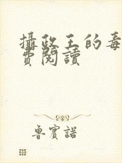 摄政王的毒妃免费阅读