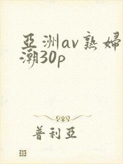 亚洲av熟妇高潮30p封面