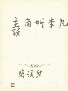 主角叫李凡的小说