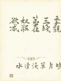 欲奴第三季无删减版在线观看