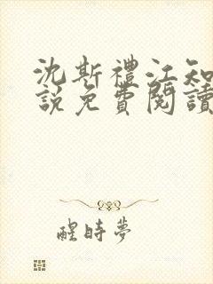 沈斯礼江知笑小说免费阅读