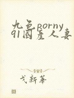 九色porny91国产人妻封面