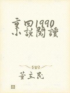 重回1990 小说阅读