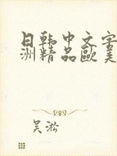日韩中文字幕亚洲精品欧美