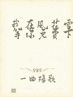 我在风花雪月里等你免费下载txt