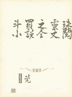 斗罗之灵珠神剑小说全文阅读