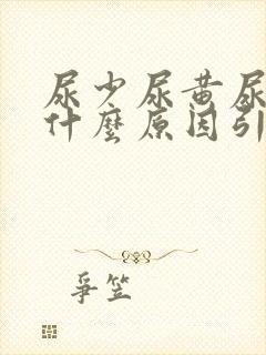 尿少尿黄尿频是什么原因引起的