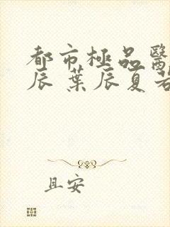 都市极品医神叶辰 叶辰夏若雪