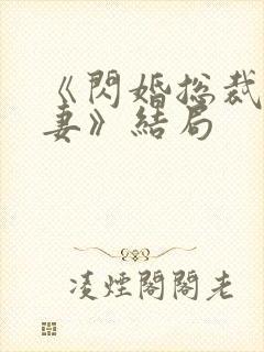 《闪婚总裁契约妻》结局