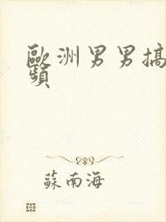 欧洲男男搞基视频