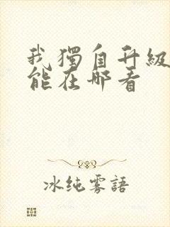 我独自升级漫画能在哪看封面