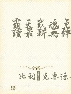 霸天武魂免费阅读最新无弹窗封面