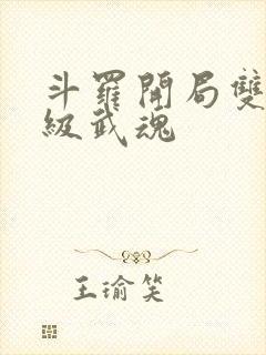 斗罗开局双生神级武魂