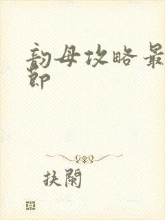 韵母攻略最新章节封面