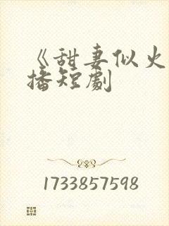 《甜妻似火》热播短剧