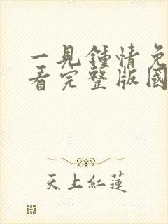 一见钟情免费观看完整版国语高清封面