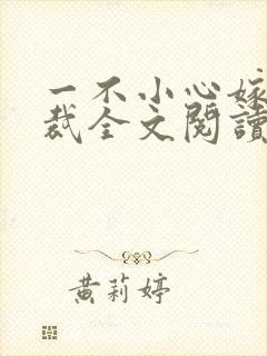 一不小心嫁了总裁全文阅读