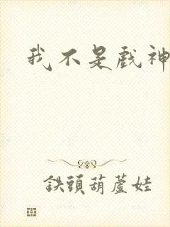 我不是戏神完结封面