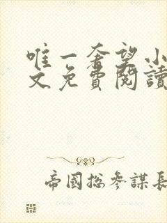 唯一奢望小说全文免费阅读