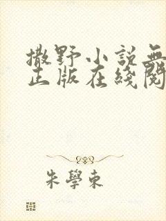 撒野小说无删减正版在线阅读