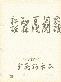 许知夏周霆峥小说在线阅读