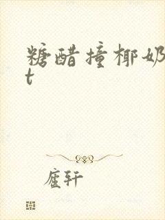 糖醋撞椰奶txt封面