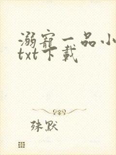 溺宠一品小狂妻txt下载