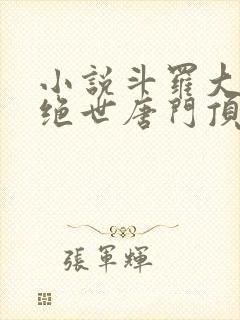 小说斗罗大陆2绝世唐门顶点封面