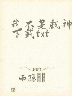 我不是戏神免费下载txt