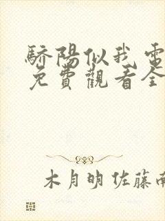 骄阳似我电视剧免费观看全集完整版32集