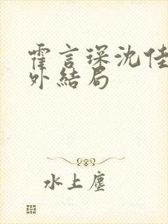 霍言琛沈佳薇番外结局