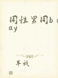 同性男同bⅴgay