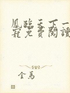 凤临天下一后千宠免费阅读全文