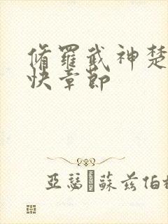 修罗武神楚枫更快章节