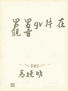 男男gv片在线观看