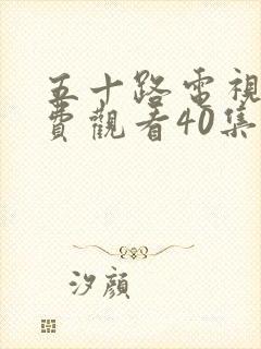 五十路电视剧免费观看40集全