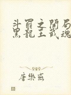 斗罗之开局觉醒黑龙王武魂封面