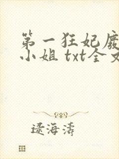 第一狂妃废材三小姐 txt全文下载