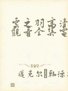 云之羽高清免费观看全集电视剧封面