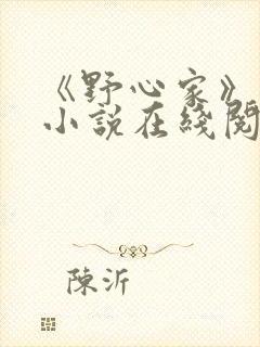 《野心家》原著小说在线阅读封面