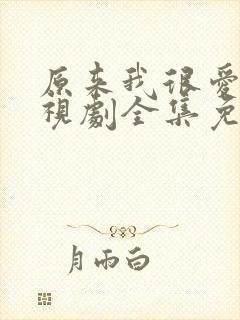 原来我很爱你电视剧全集免费