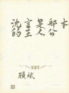 沈言是哪本小说的主人公