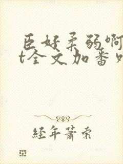 臣好柔弱啊txt全文加番外