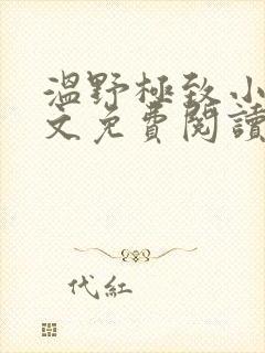 温野极致小说全文免费阅读