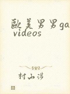 欧美男男gay videos